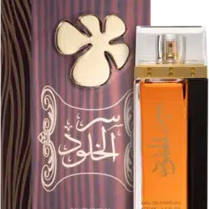 לטפה סר אל קולוד גולד – א.ד.פ 100 מל Lattafa Ser Al Khulood Gold eau de parfum unisex 100ML