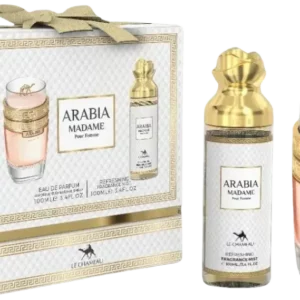סט לה שאמו ארביה מאדאם – א.ד.פ 100 מל + ספריי גוף 100 מל Set Le Chameau Arabia Madame EDP 100ml + Fragrance Mist 100ml