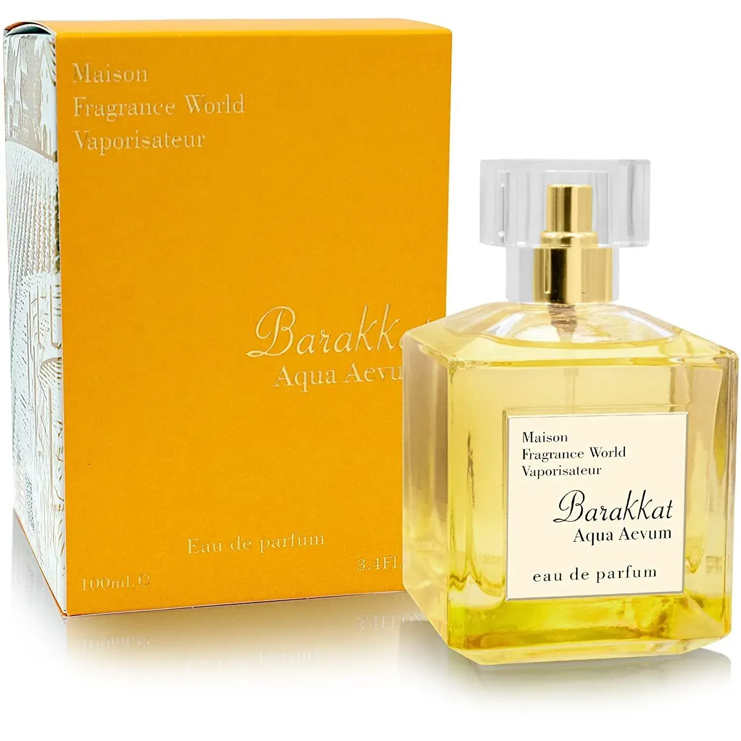 פרגרנס וורלד בראקאת אקווה אאוום א.ד.פ יוניסקס 100 מ"ל Fragrance World Barakkat Aqua Aevum EDP Unisex 100ML
